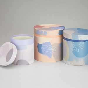 Набор коробок "Акварель-2" 19x19,16,7x18,14x15 см, 3 шт., мультиколор