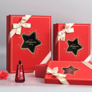Набор коробок подарочных 29*21*9,5, 26*19*8, 23*17*6,5, 3 шт., красный