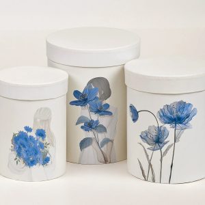 Набор коробок "Самой лучшей",18х22 см, 16х19 см / 13х17,5 см, 3 шт., кремовый (W3038)