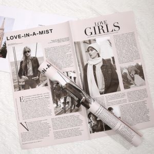 Пленка газета "Love girls" 57*57см Светло-розовая 162 20 листов