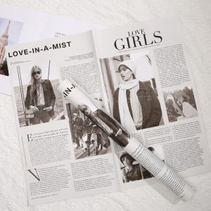 Пленка газета "Love girls" 57*57см Серая 124 20 листов